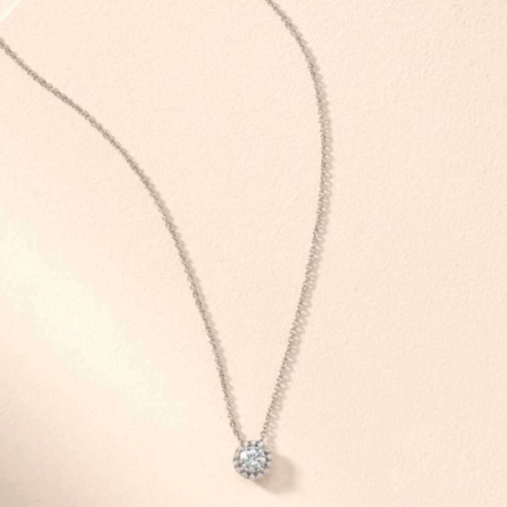 :: Stella & Dot | Shimmering Silver CZ Duchess Necklace - Retired - Picture 5 of 12